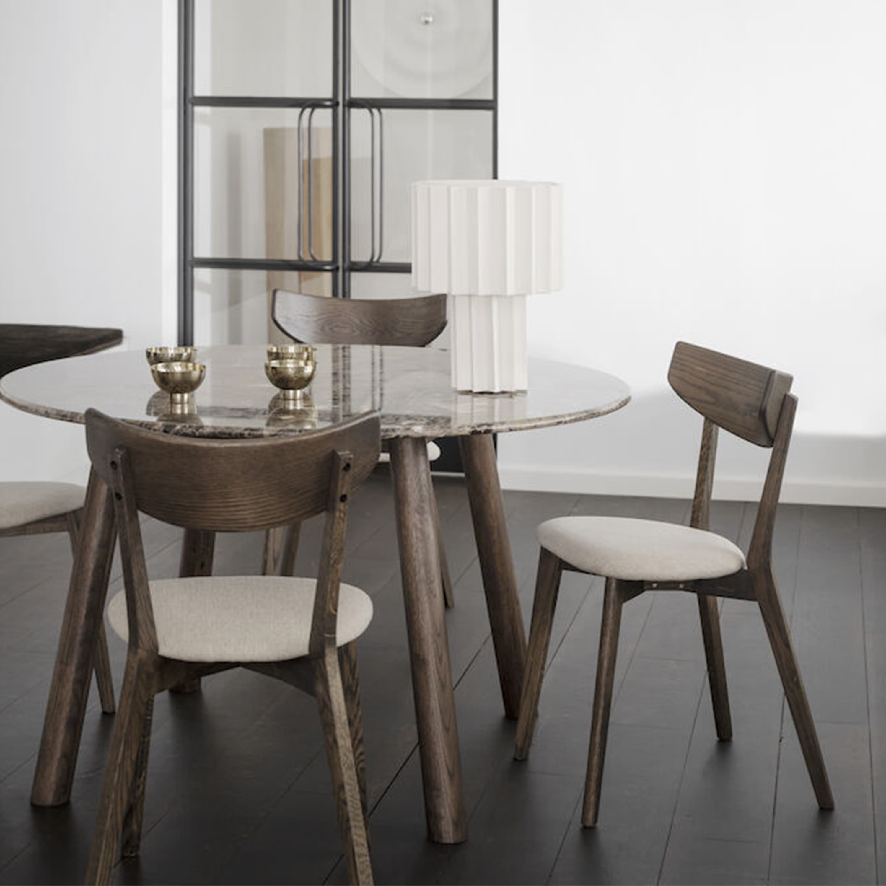Ami Esszimmerstuhl Braun Eiche/Beige