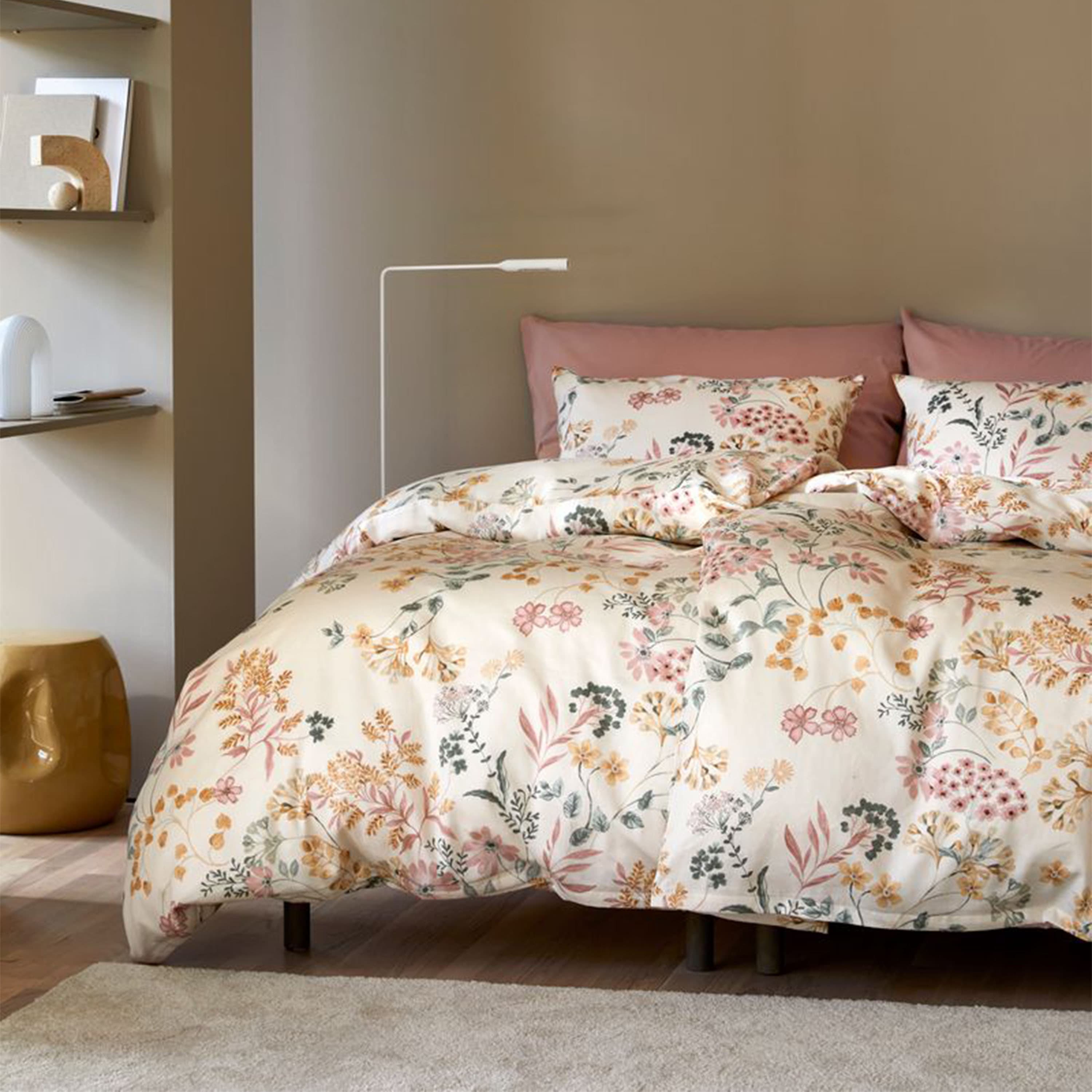 Wera Duvet Cover Set Sateen Warm Pink 150x210/50x60