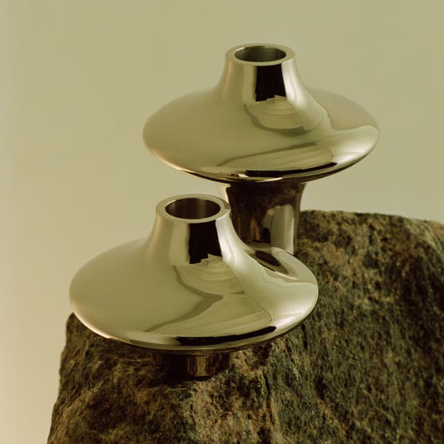 Doublet Candle Holder Brass Large