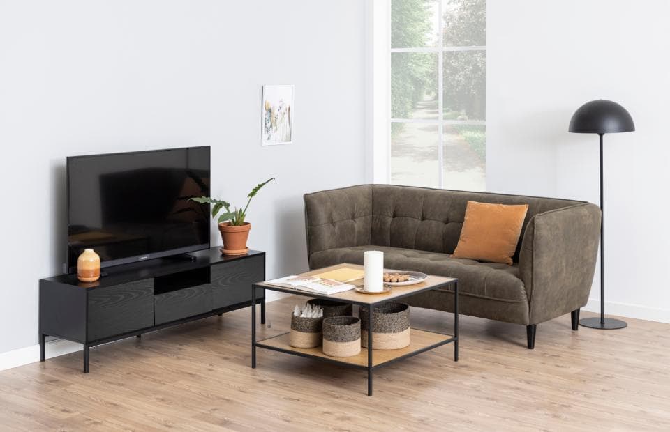 Vera TV-Schrank Schwarz 140cm