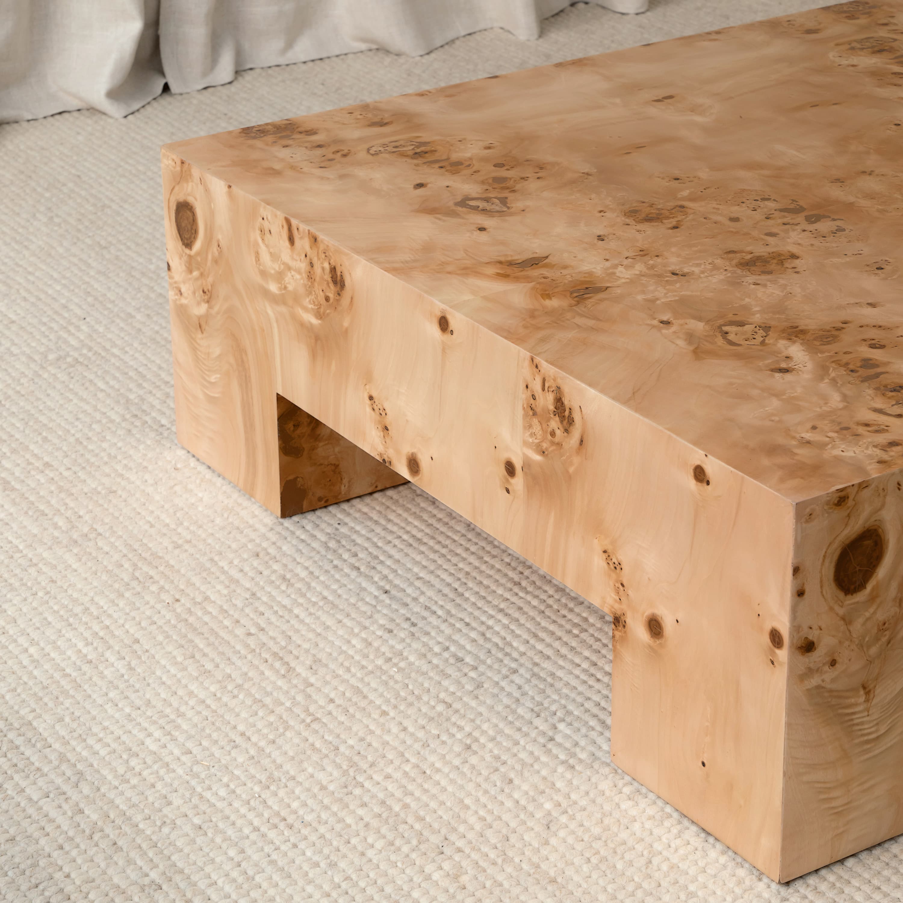 Chunky Coffee Table Poplar 90x90