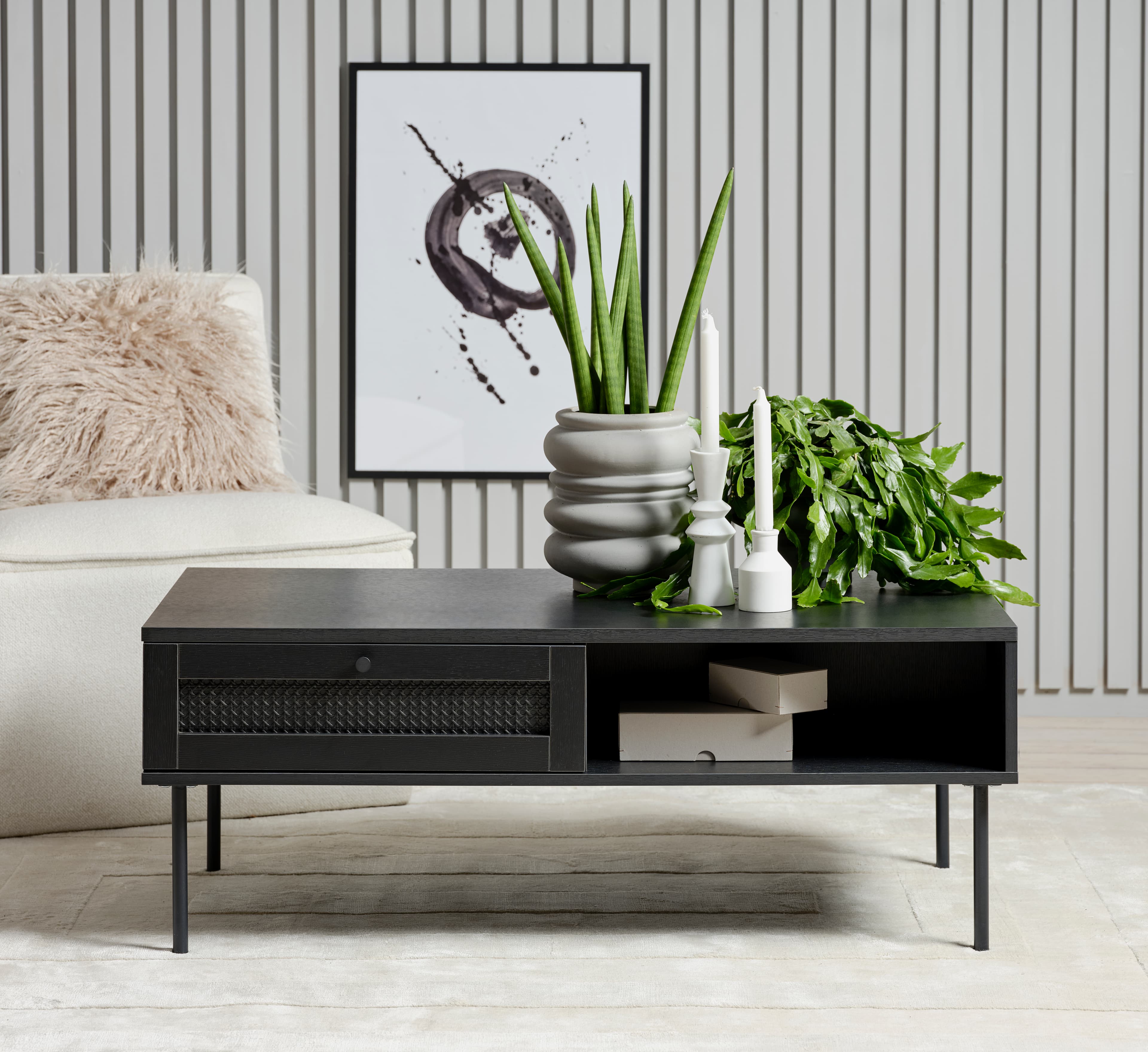 Elin Couchtisch Black 110cm