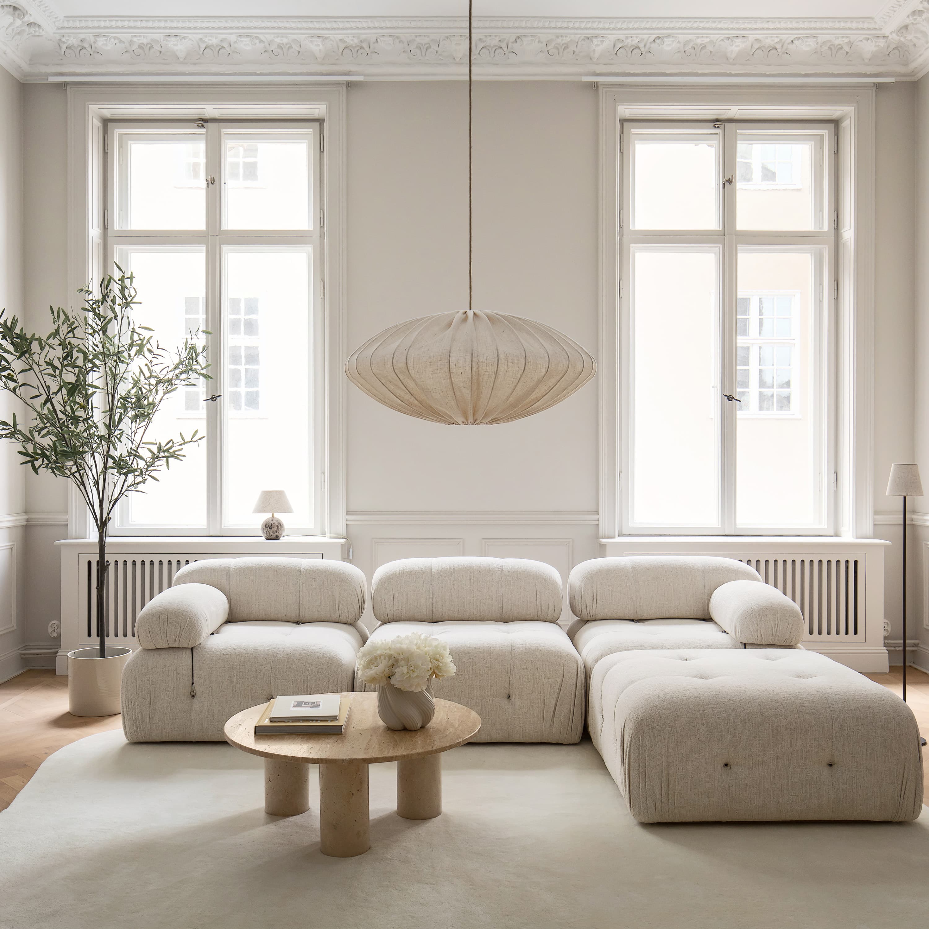 Valeri Couchtisch Travertin 85cm