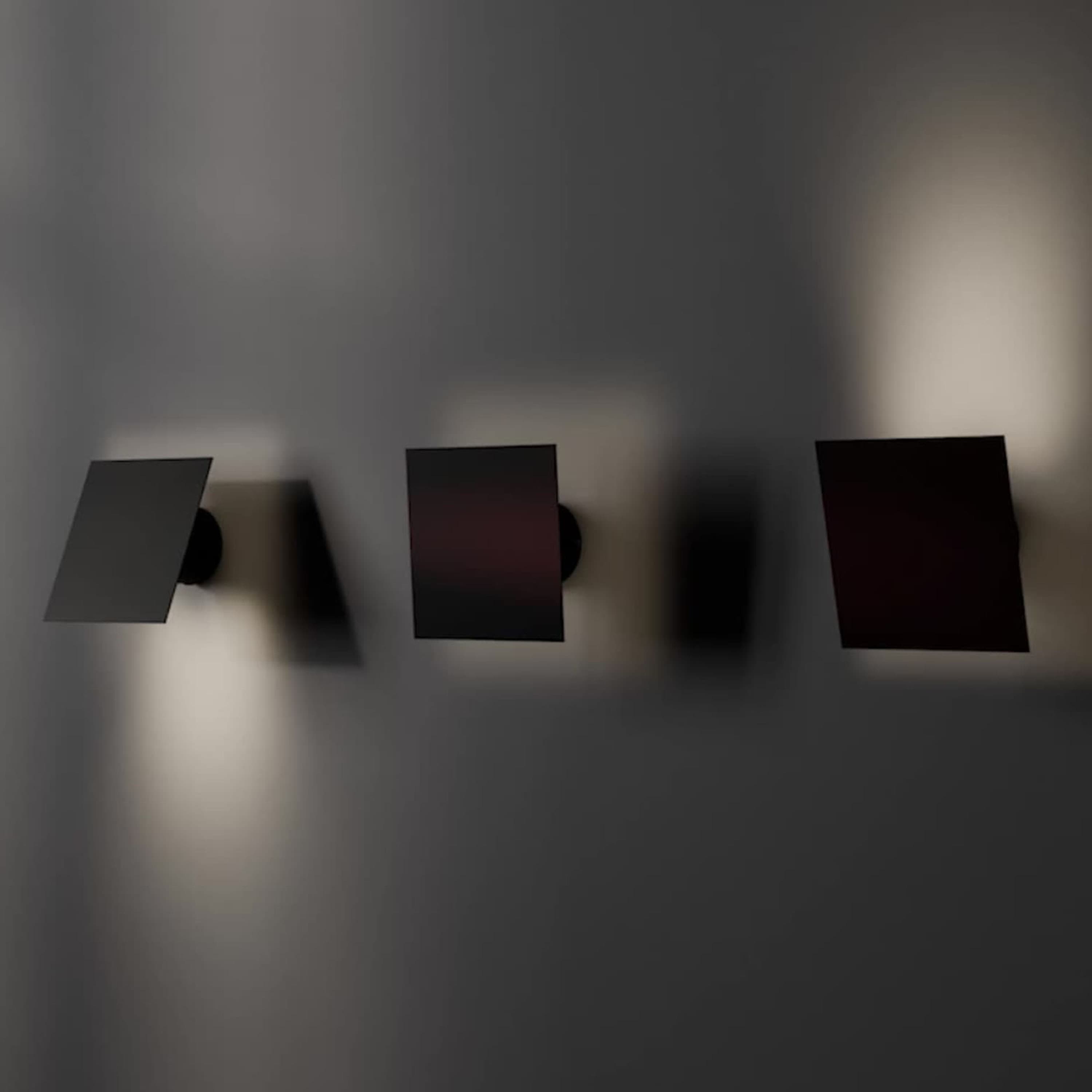 Chameleon Wall Lamp Burned Black 20x20