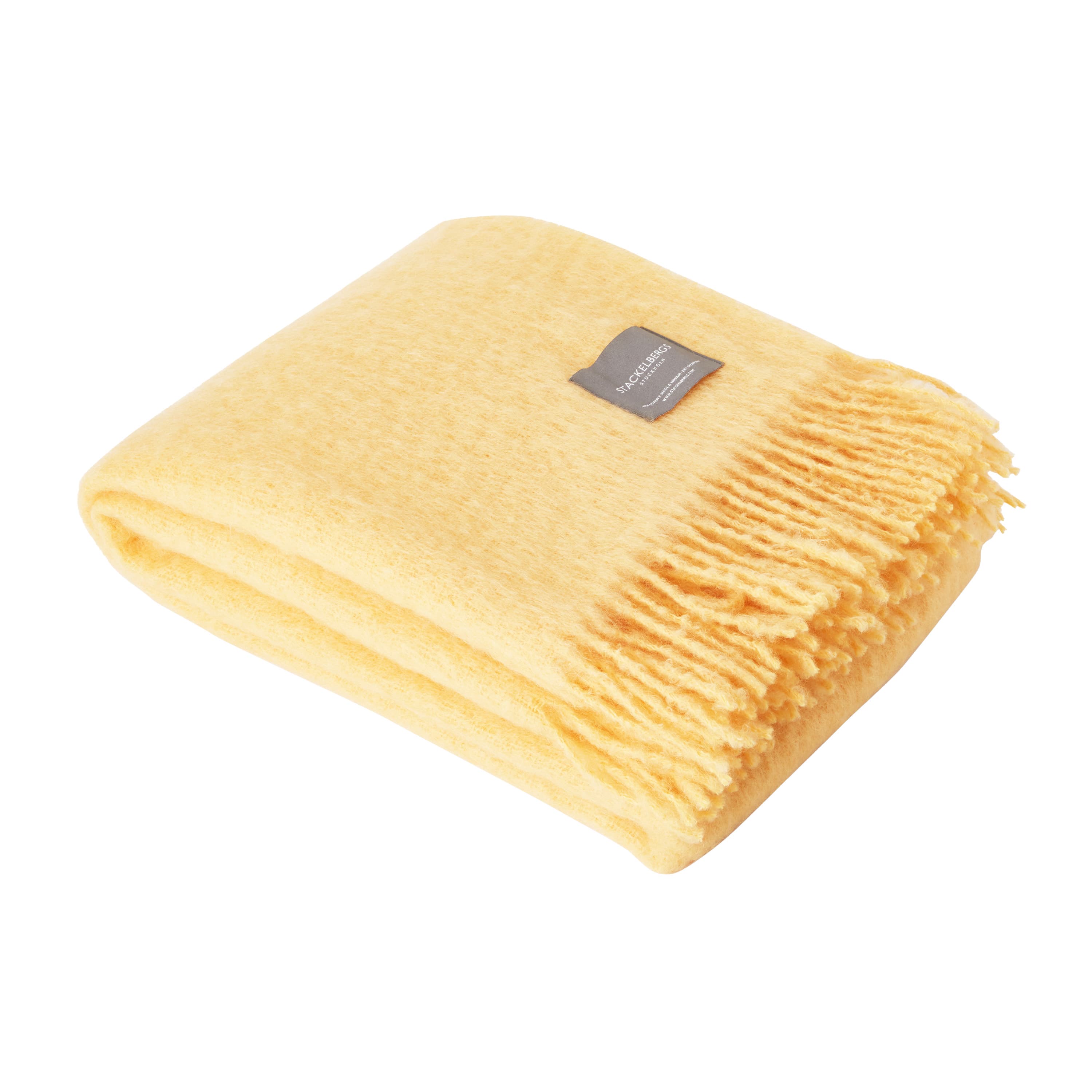 Mohair Decke Goldenes Gelb