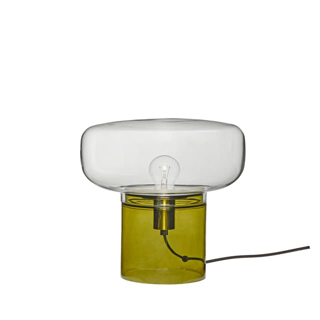 Crave Table Lamp Clear/Dark Green