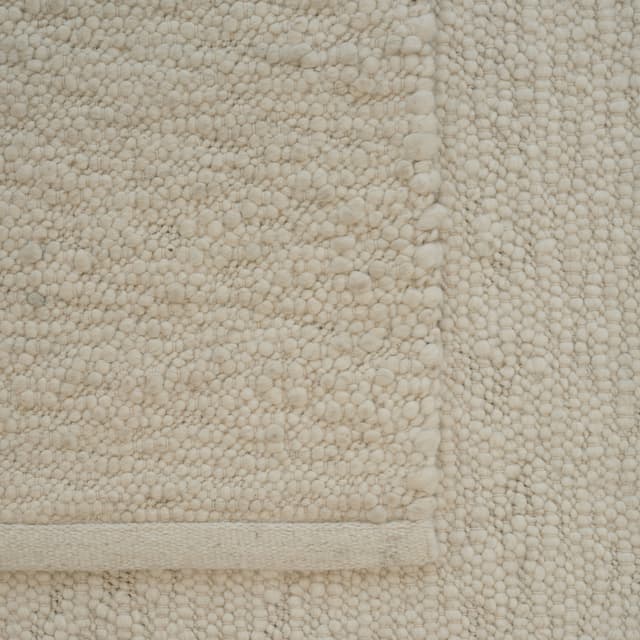 Pebbled Poem Wollteppich White 200x300