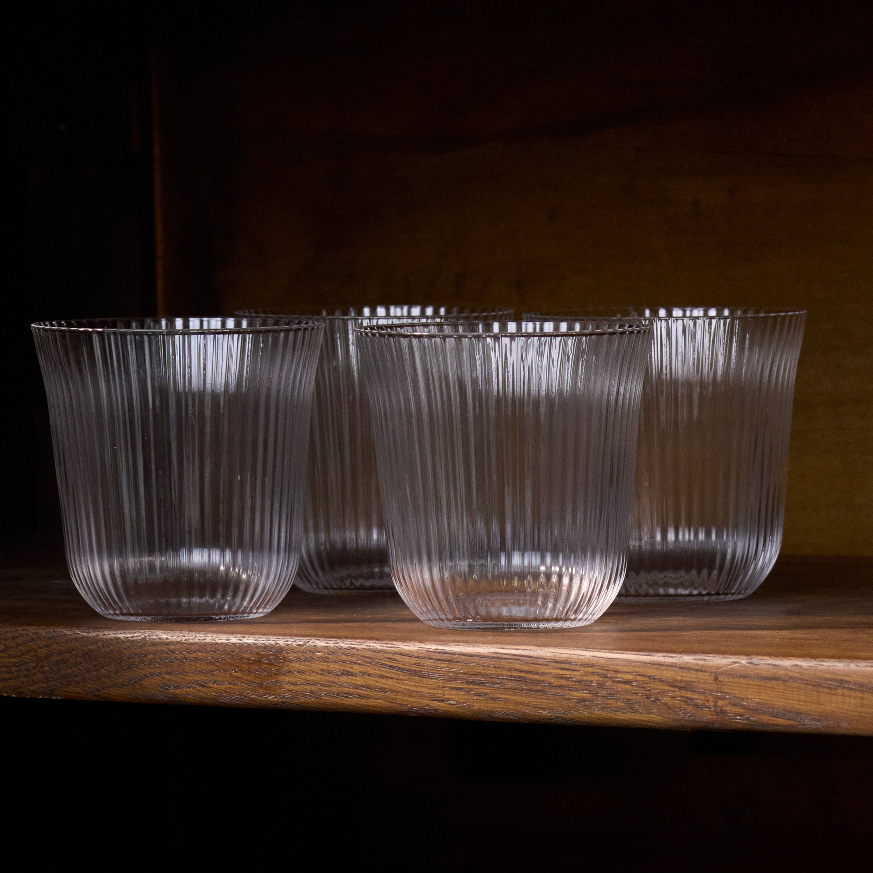 Inku Tumbler Glass Transparent 4-pack
