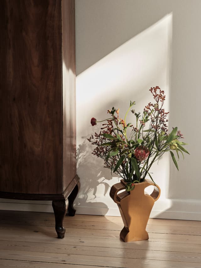 Etta Vase Zimt Sand 24cm