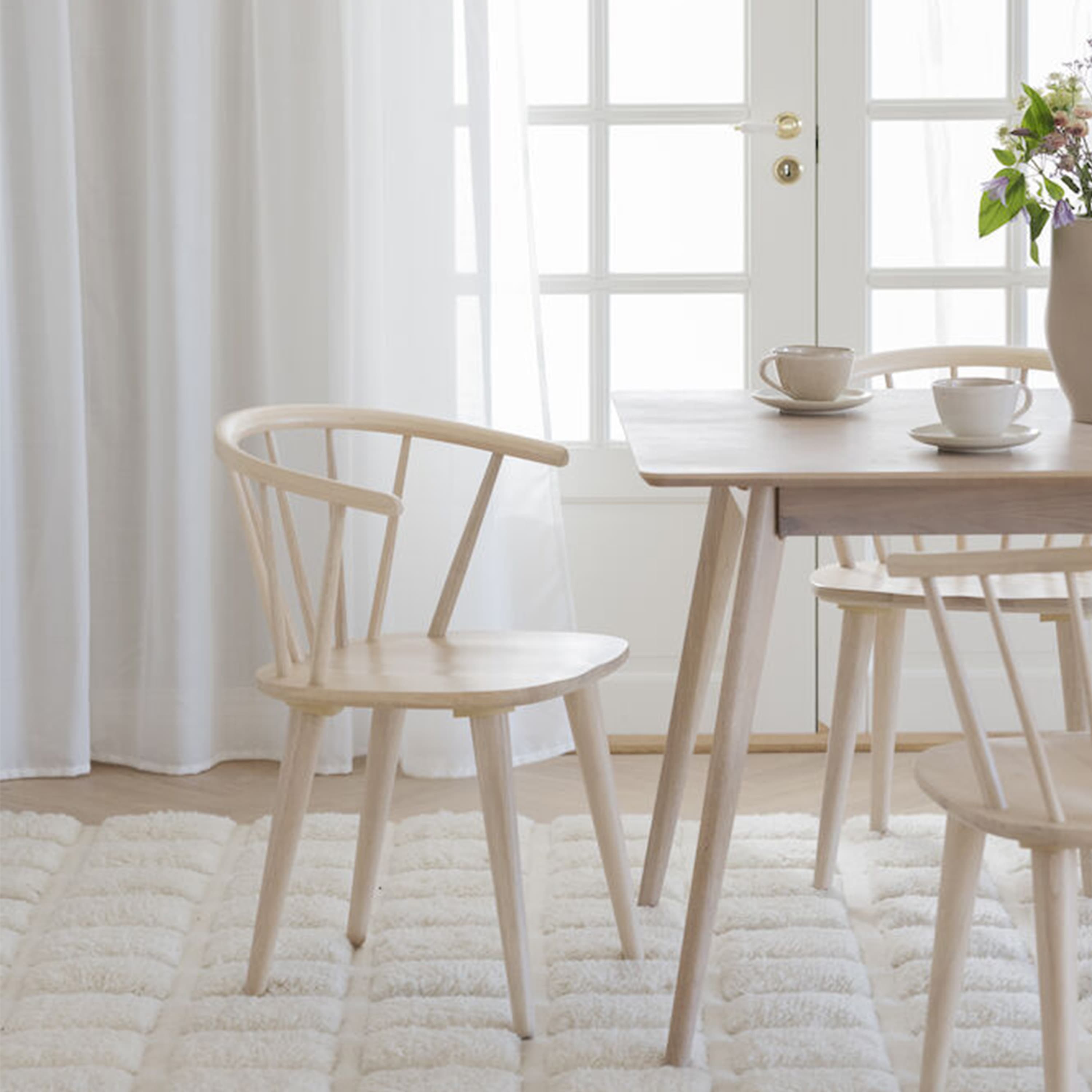 Yumi Dining Table White Pigmented 190cm