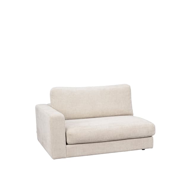 Duncan 1.5-sits Vänstermodul Ljusgrå