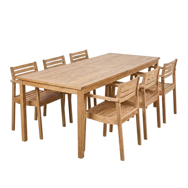 Rosenholm Essgruppe Teak 165cm