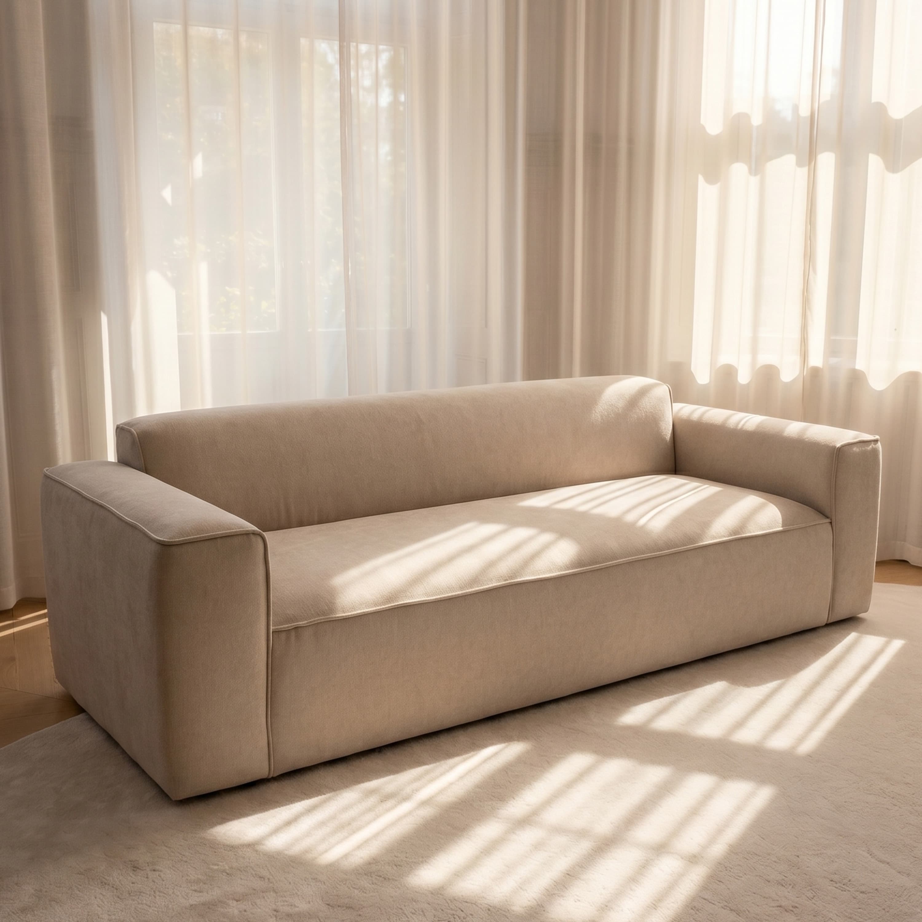 Bobbie 3-Sitzer Sofa Beige 229 cm