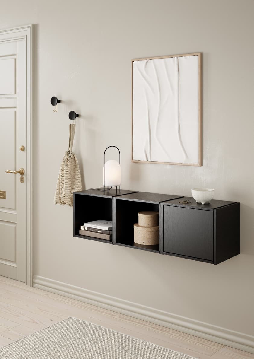 Bricks Cube Right Cube Right Cabinet Black 36x36