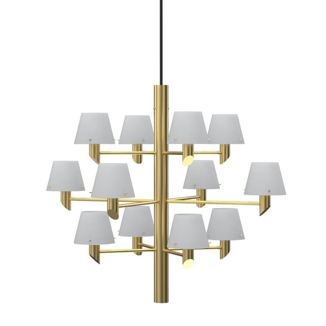 Gil 12 Deckenleuchte Chrom / Opalglas