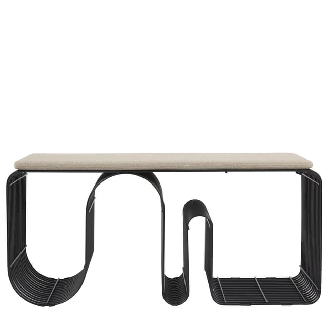 Curva Bench Black 100cm