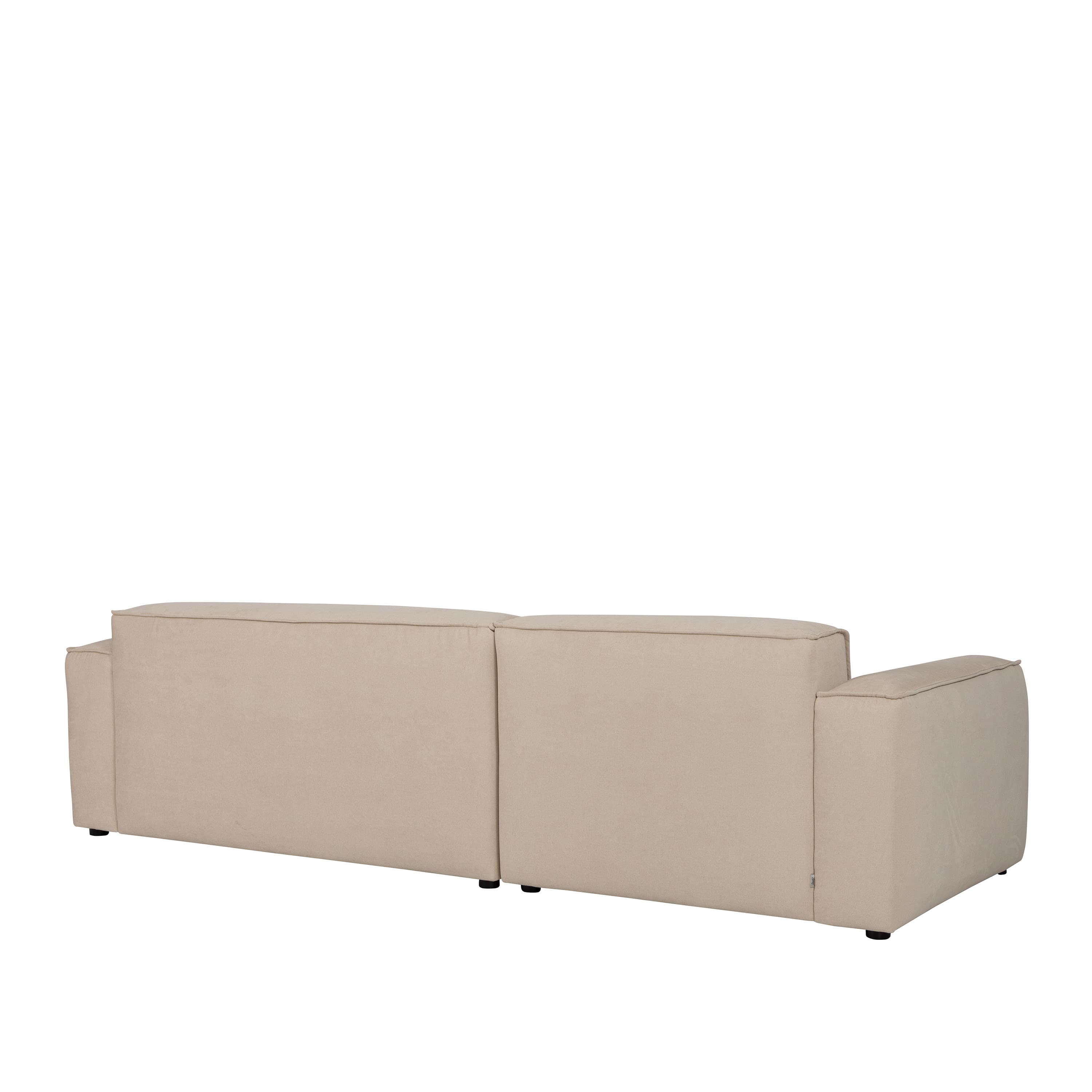 Bobbie 3-Sitzer Sofa mit Recamiere Rechts Beige 279 cm