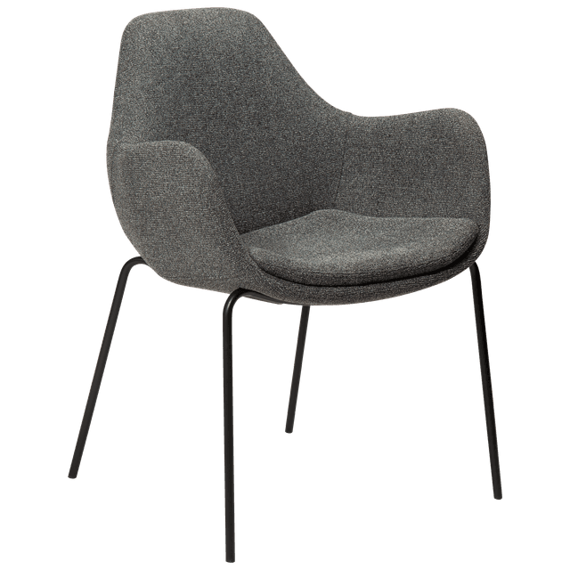 Zimmer Dining Chair Boucle Grey/Black