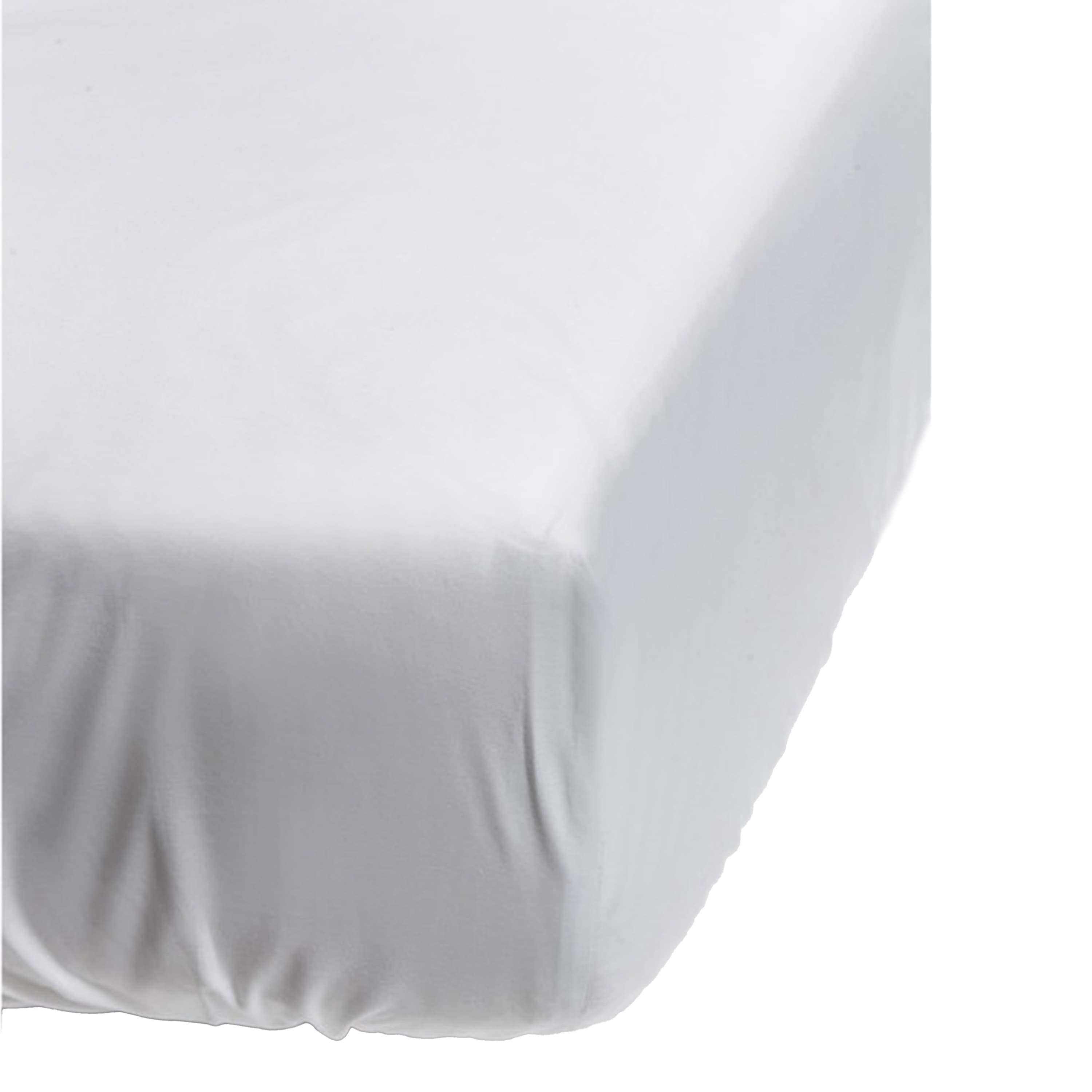 Dreamtime Formsydd lakan GOTS Percale Weiß 140x200