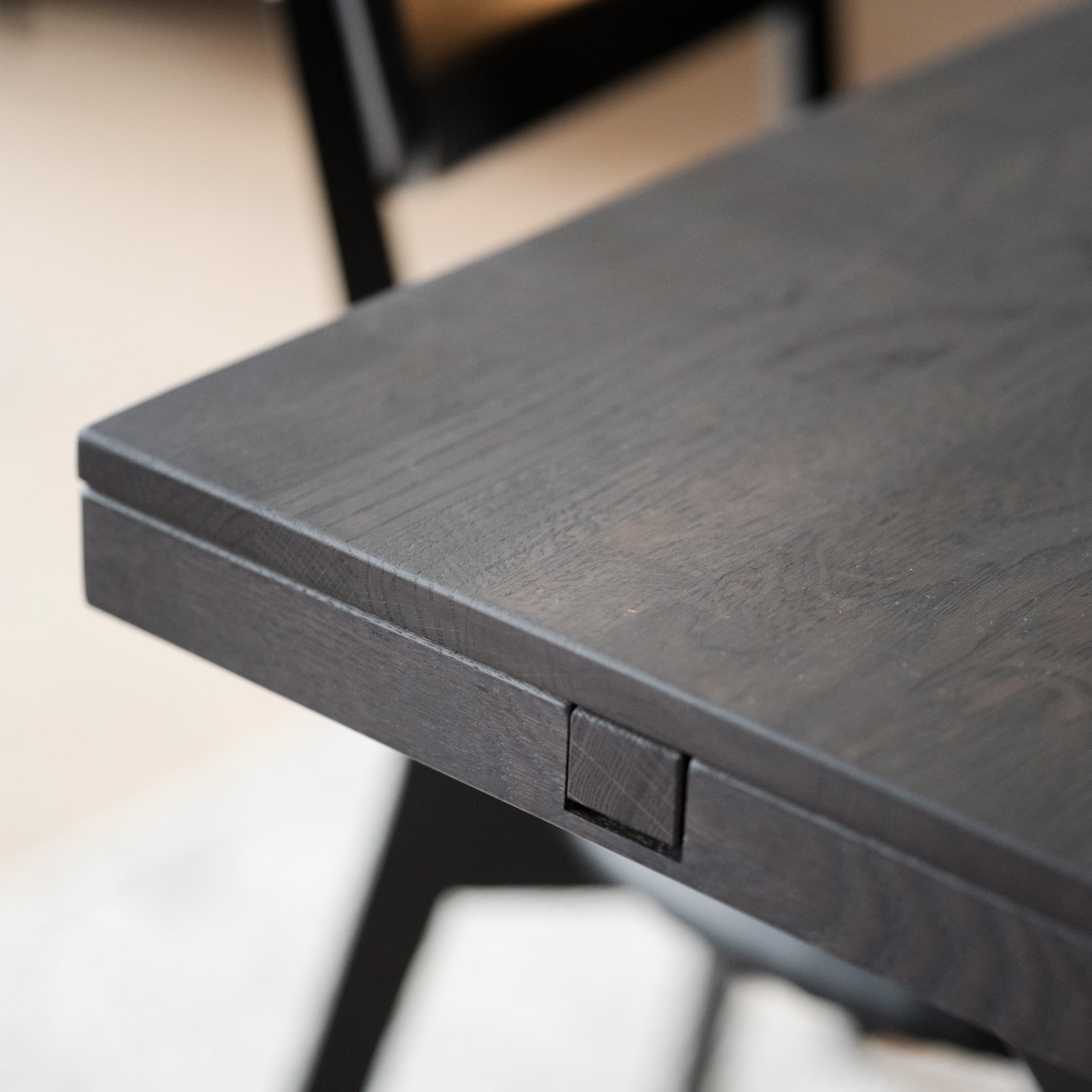 Brooklyn Dining Table U-leg Dark Brown Oak 220cm