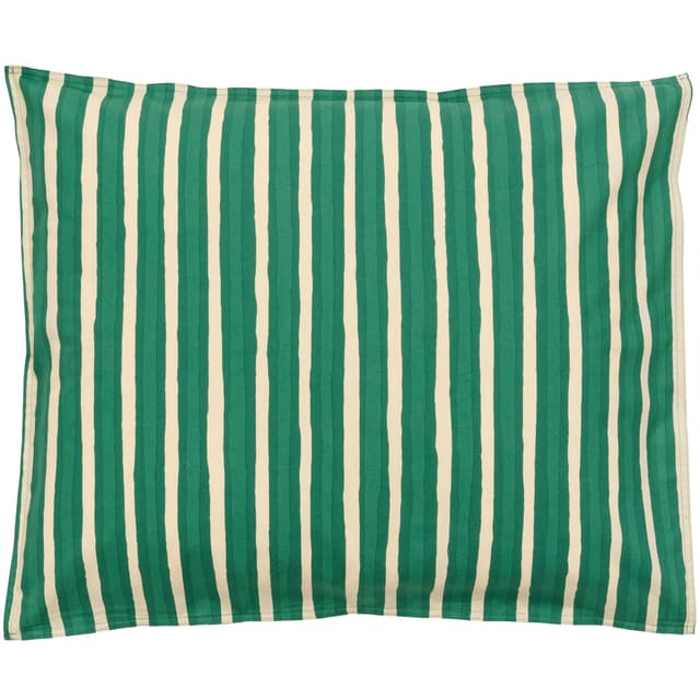 Iso Piccolo Pillowcase Off White/Emerald 50x60