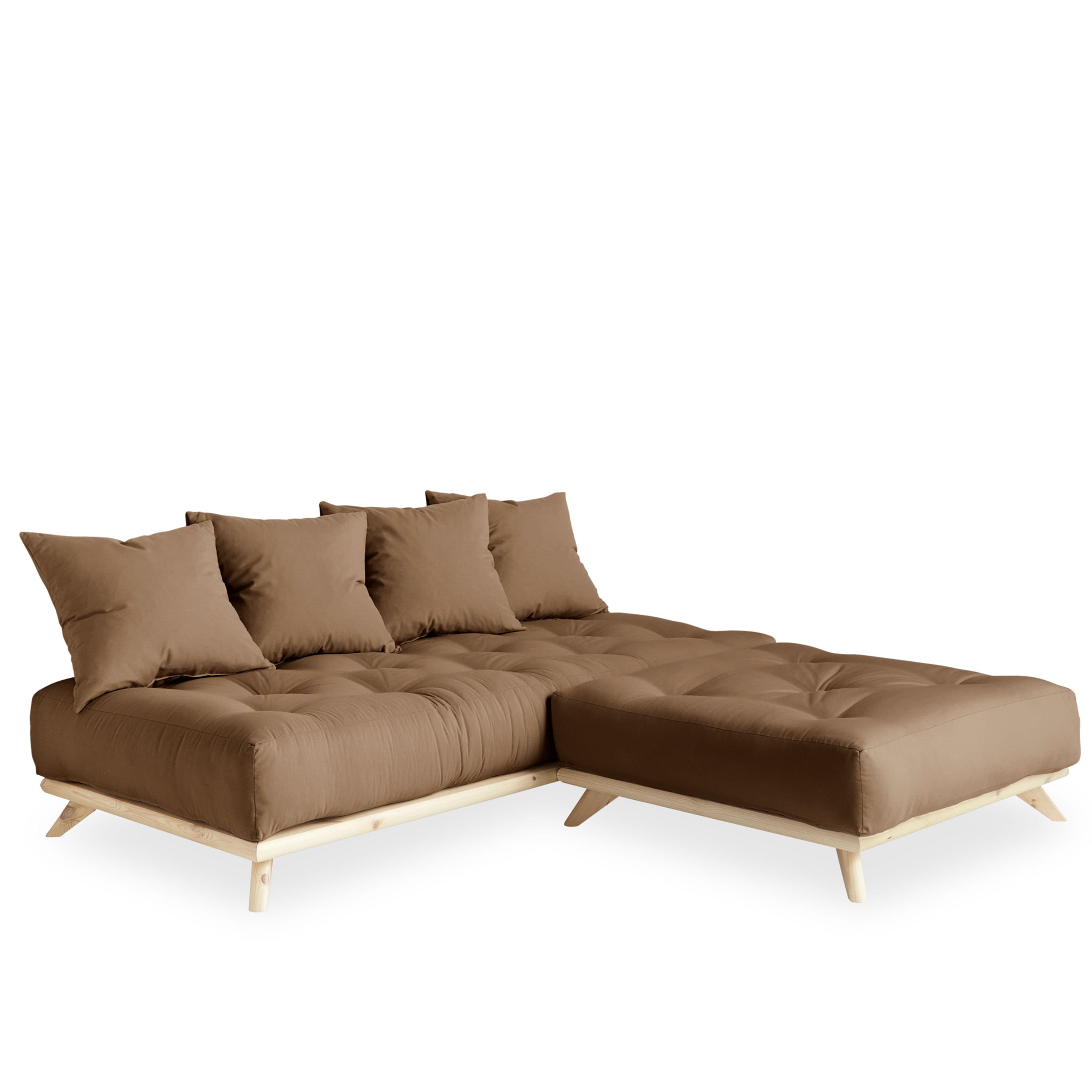 Senza Schlafsofa Natur/Mocca 200cm