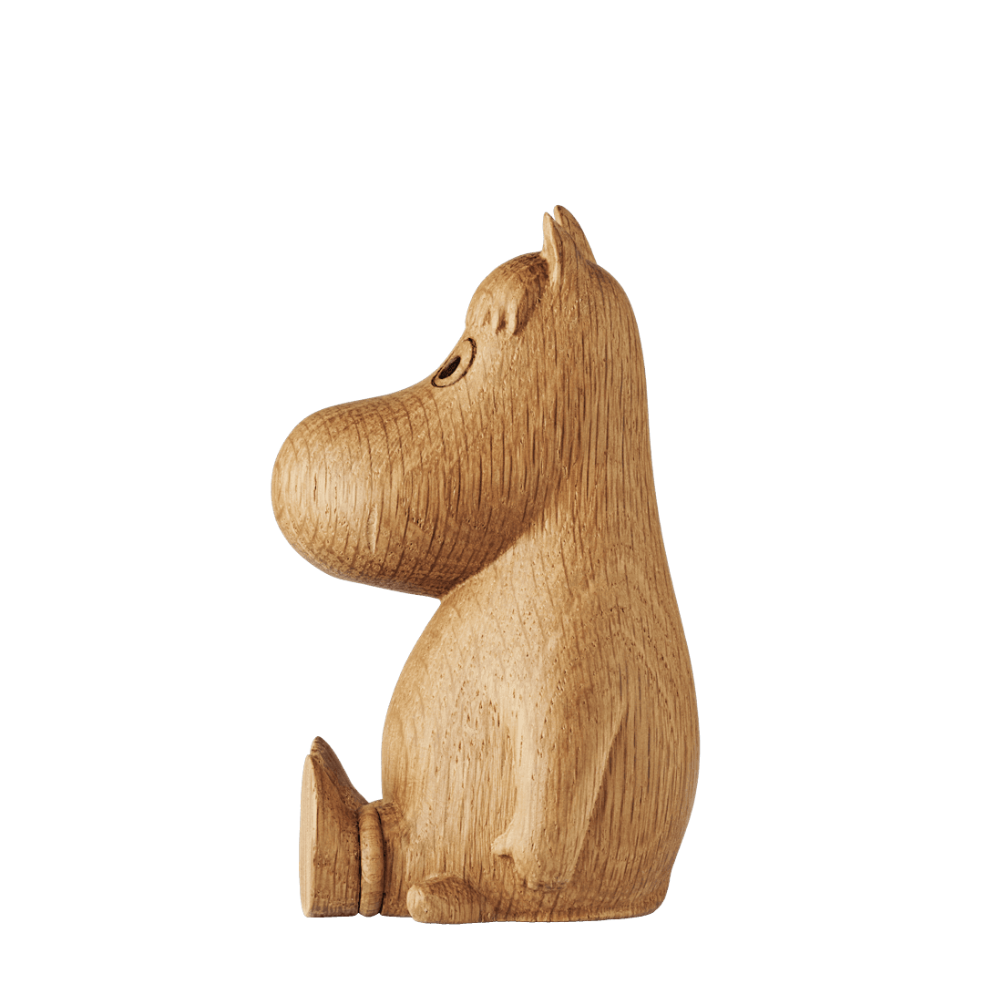 Mumintroll Holzdekoration Schnupferl Eiche 10cm