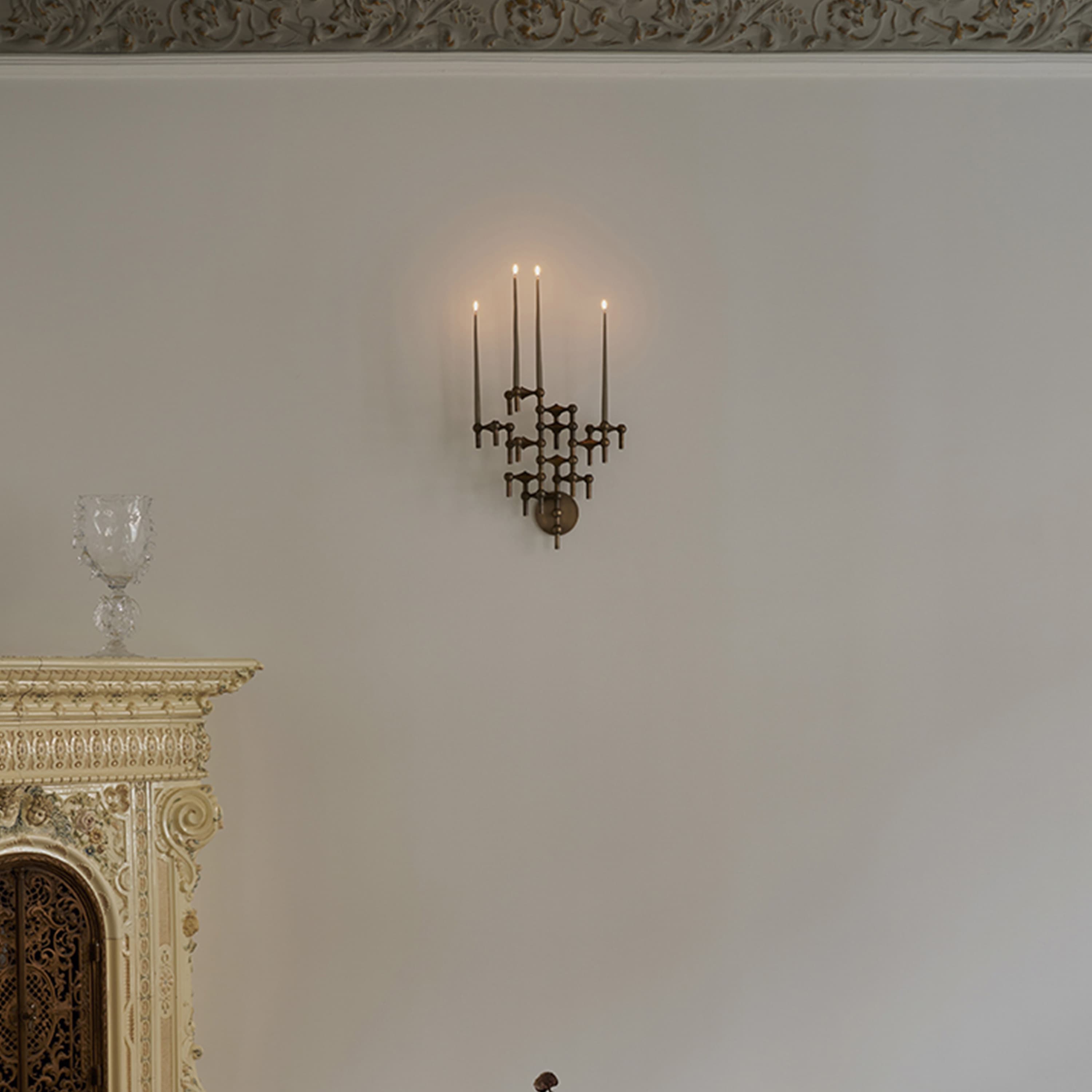 STOFF Nail Wall Candle Holder Bronzed Brass