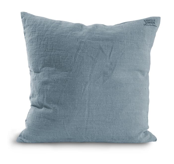 Lovely Kissenbezug Leinen Dusty Blue 50x50