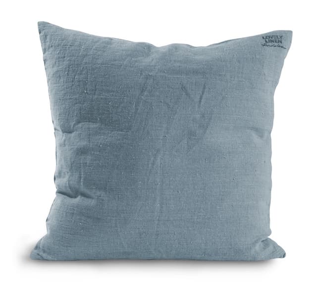 Lovely Kissenbezug Leinen Dusty Blue 50x50