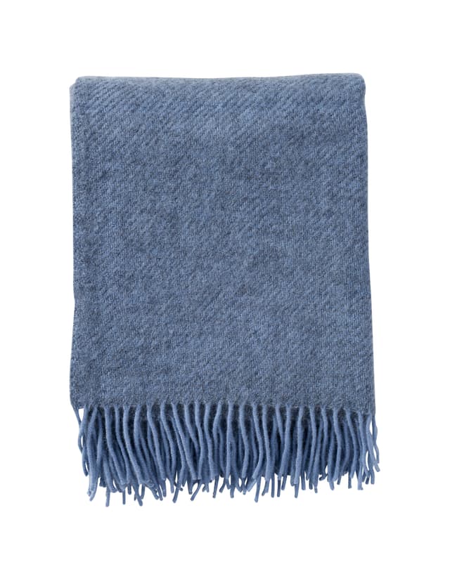 Gotland Wool Throw Infinity Blue
