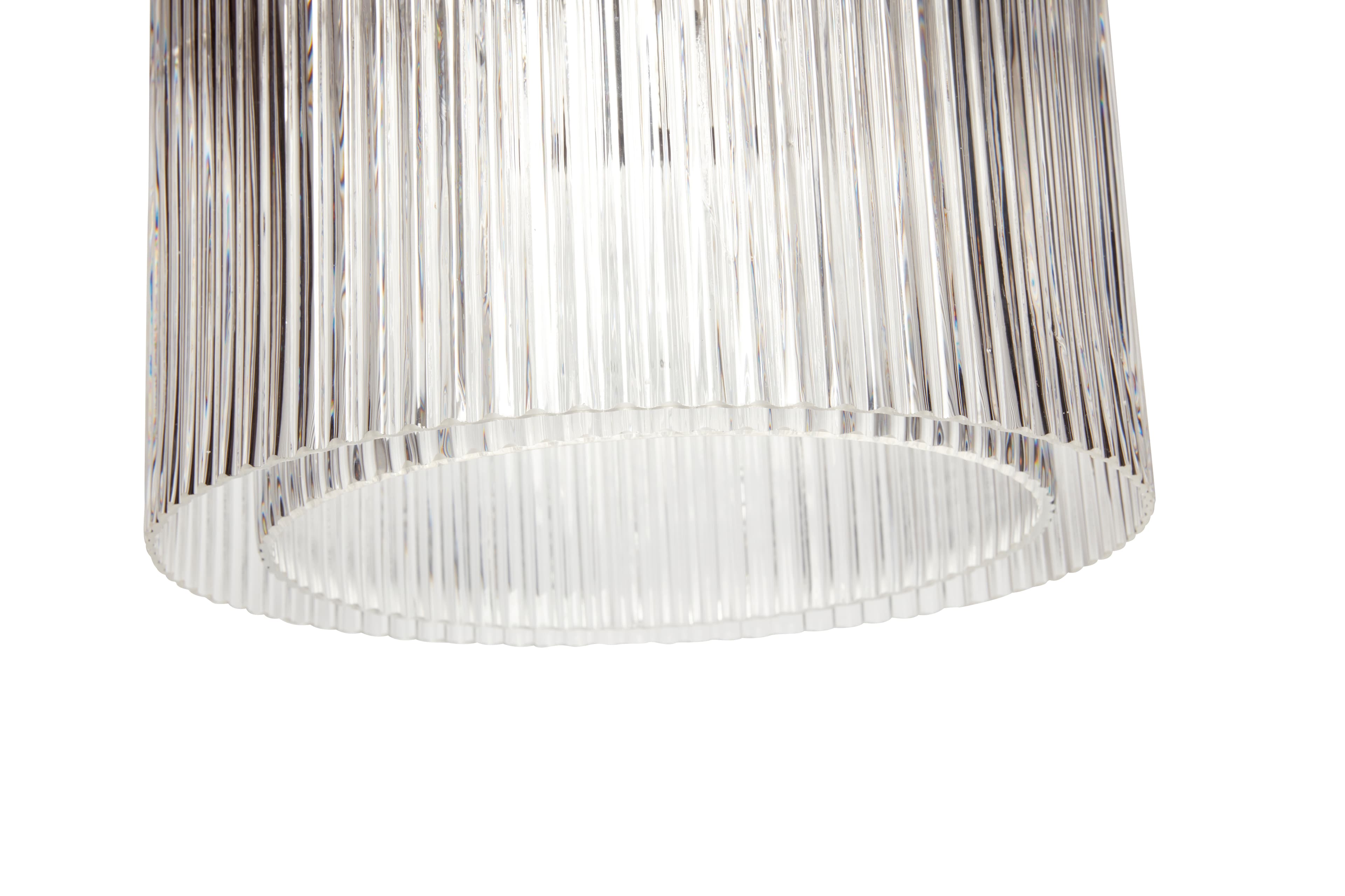 Ripple Ceiling Lamp Clear Ø41