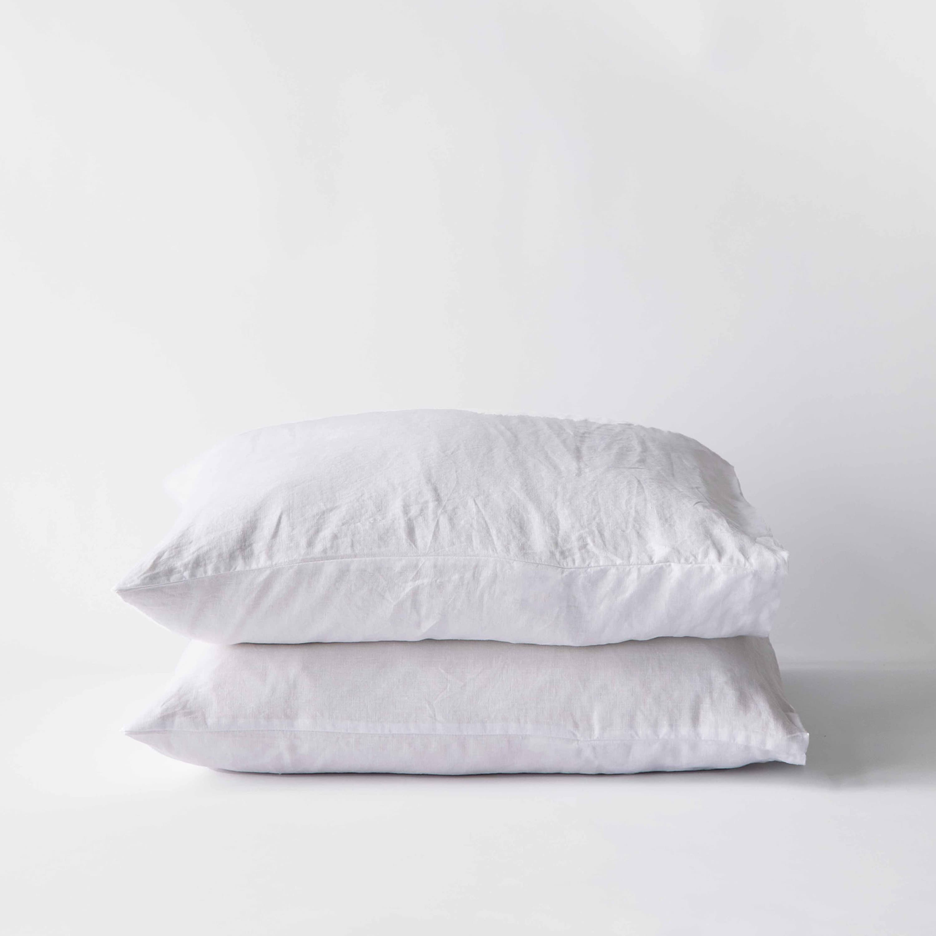 Kissenbezug Leinen Gebleicht Weiß 50x60 2er-Pack