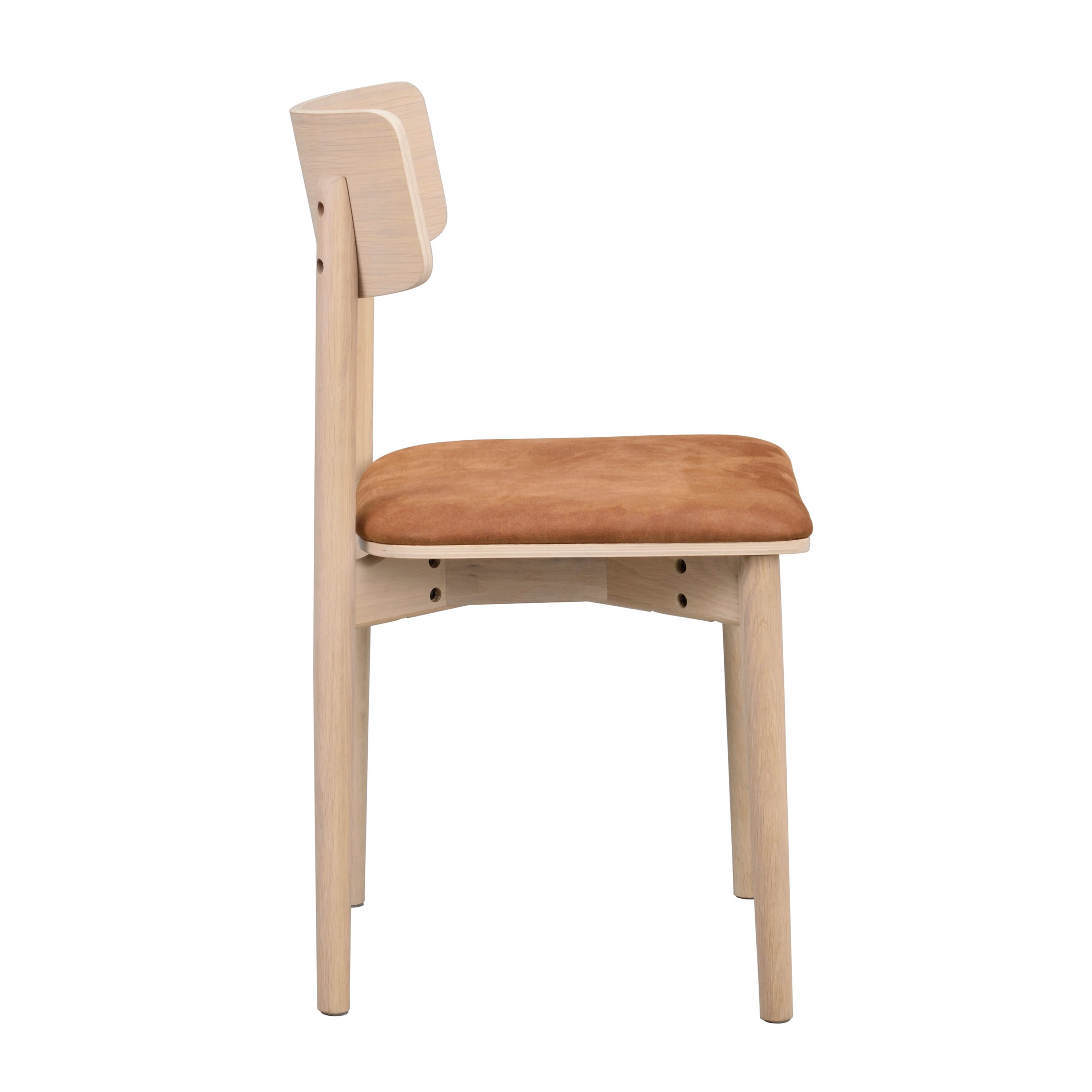 Wolcott Dining Chair White Pigmented Leather