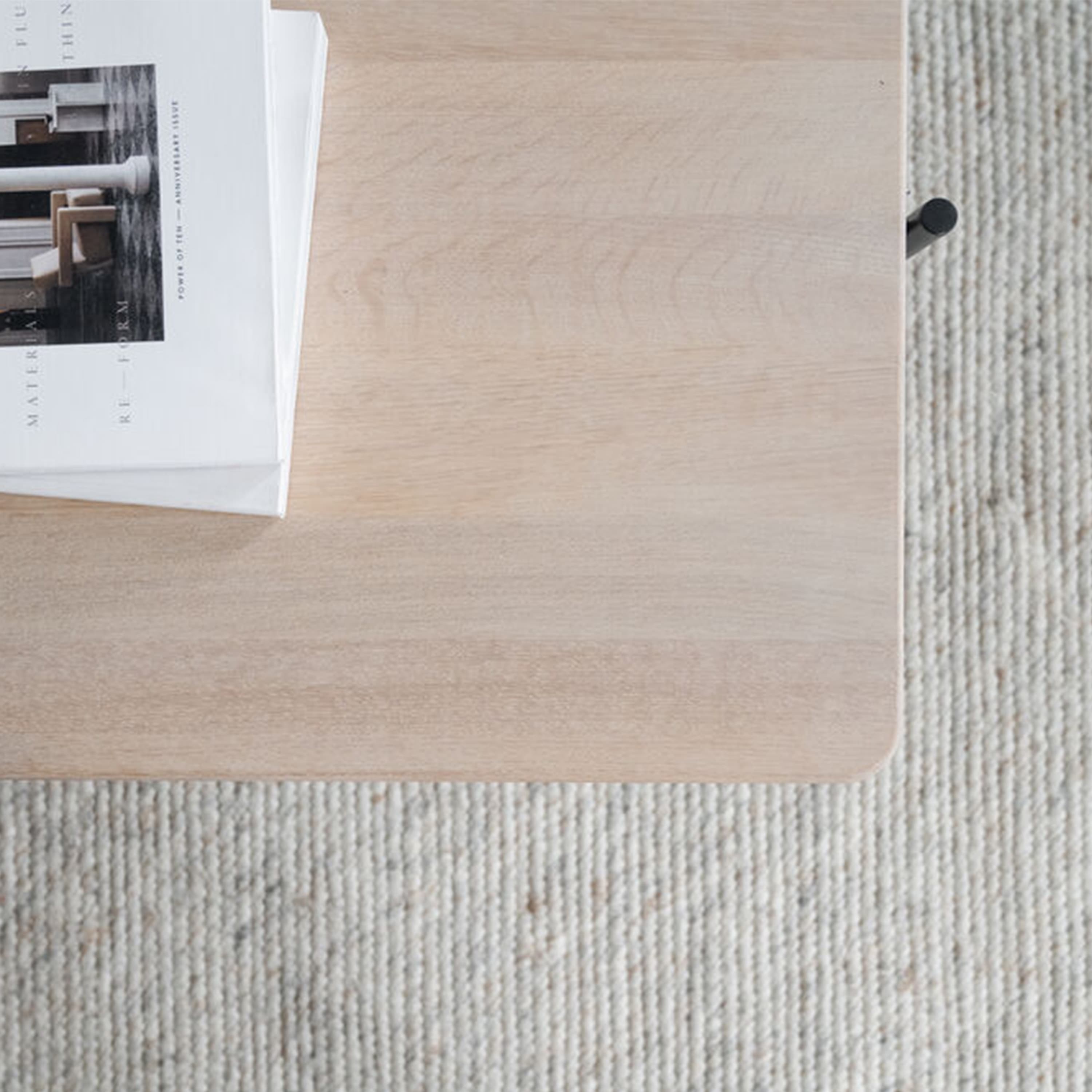 Shelton Coffee Table White Washed/Black 95x50cm