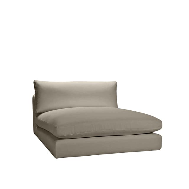 Capri 1,5-Sitzer-Chaiselongue-Modul Taupe 120x155