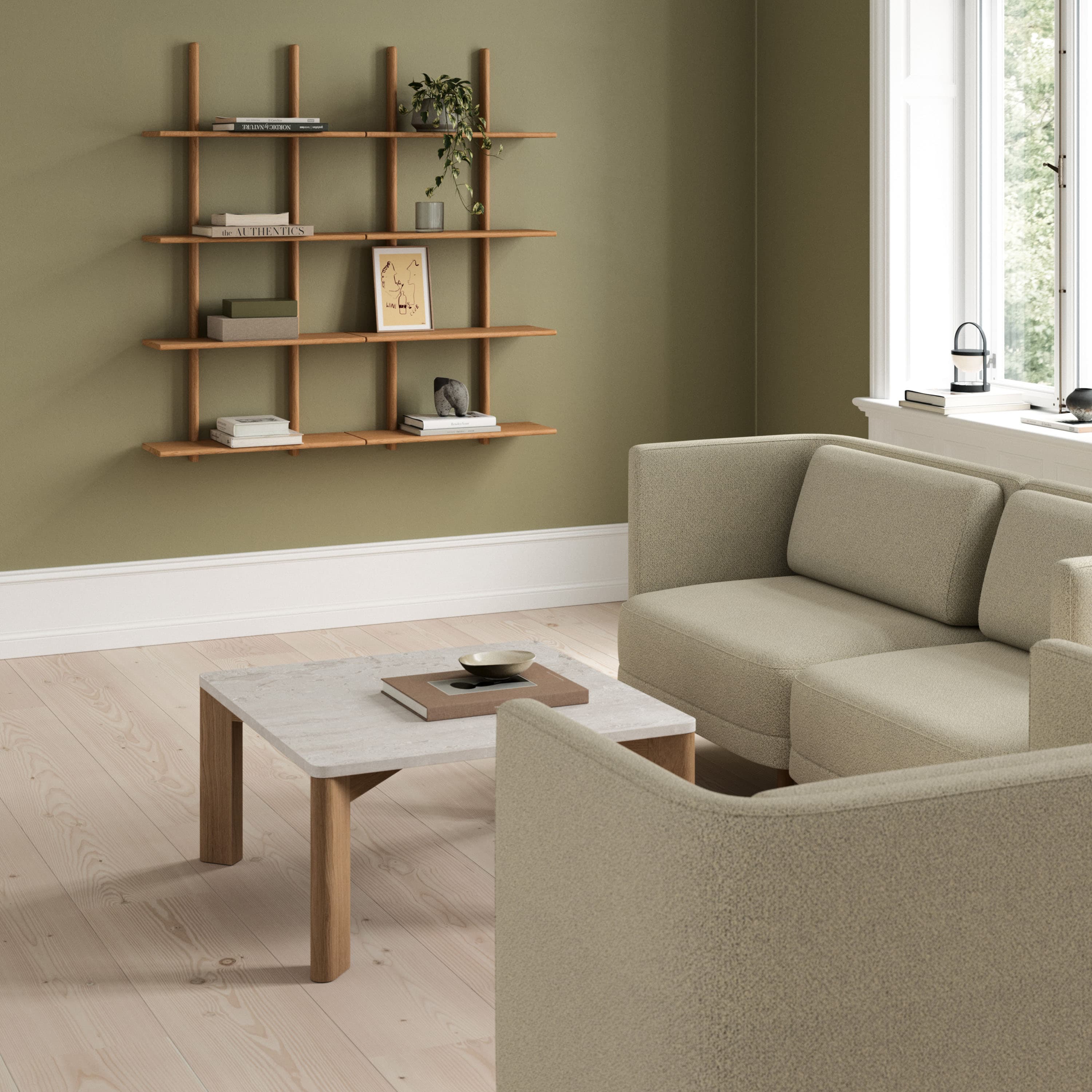 Evoke Couchtisch Eiche 80x40