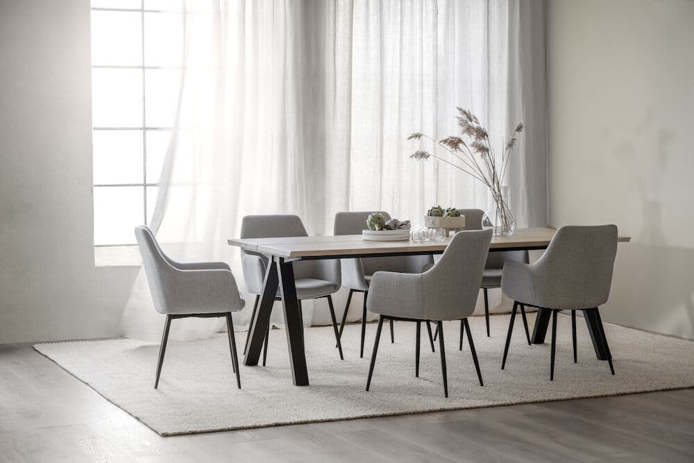 Reily Dining Armchair Beige/Black