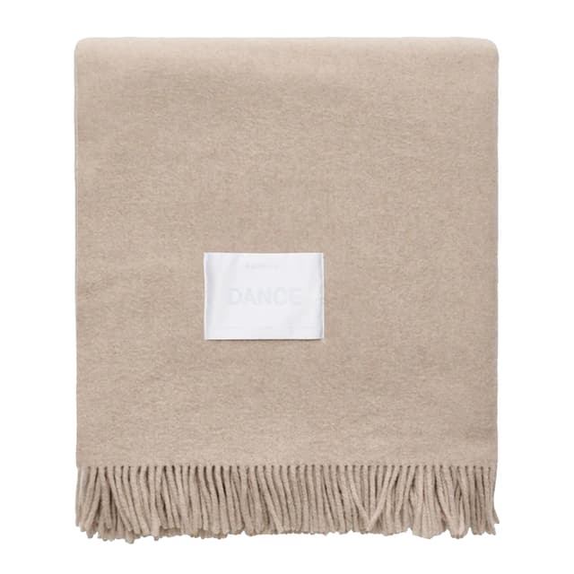 Bold Wool Throw Sand Melange