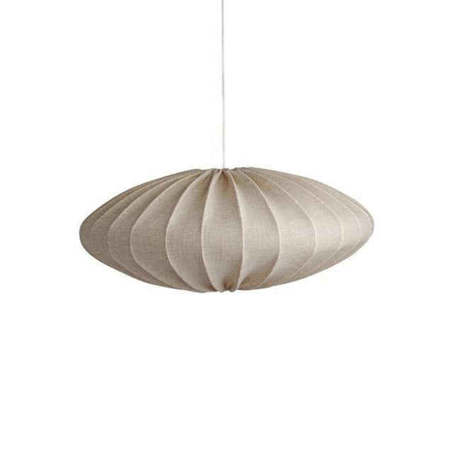 Ellipse Ceiling Lamp Linen Natural 65cm