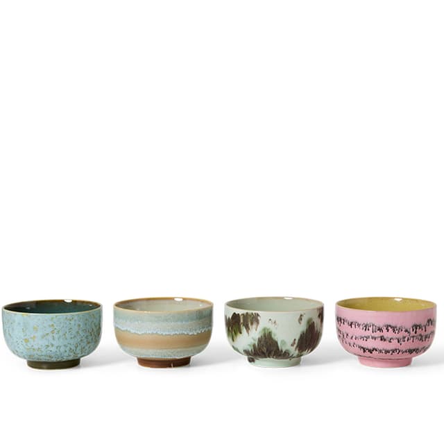 70s Ceramics Schale Dada 4er-Set