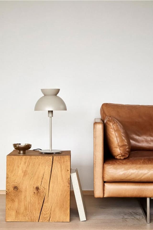 Butterfly Table Lamp Matt Tan Grey