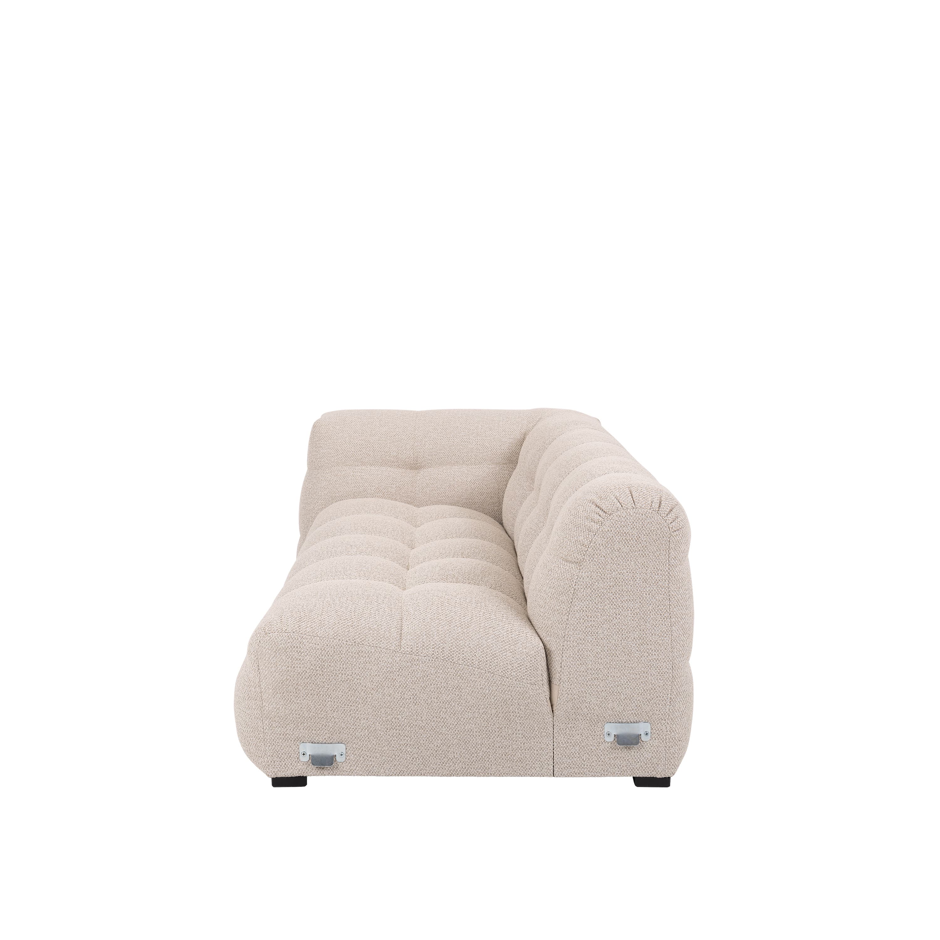 Billie 2-Sitzer Sofa Modul Links Armlehne Beige Bouclé 174cm