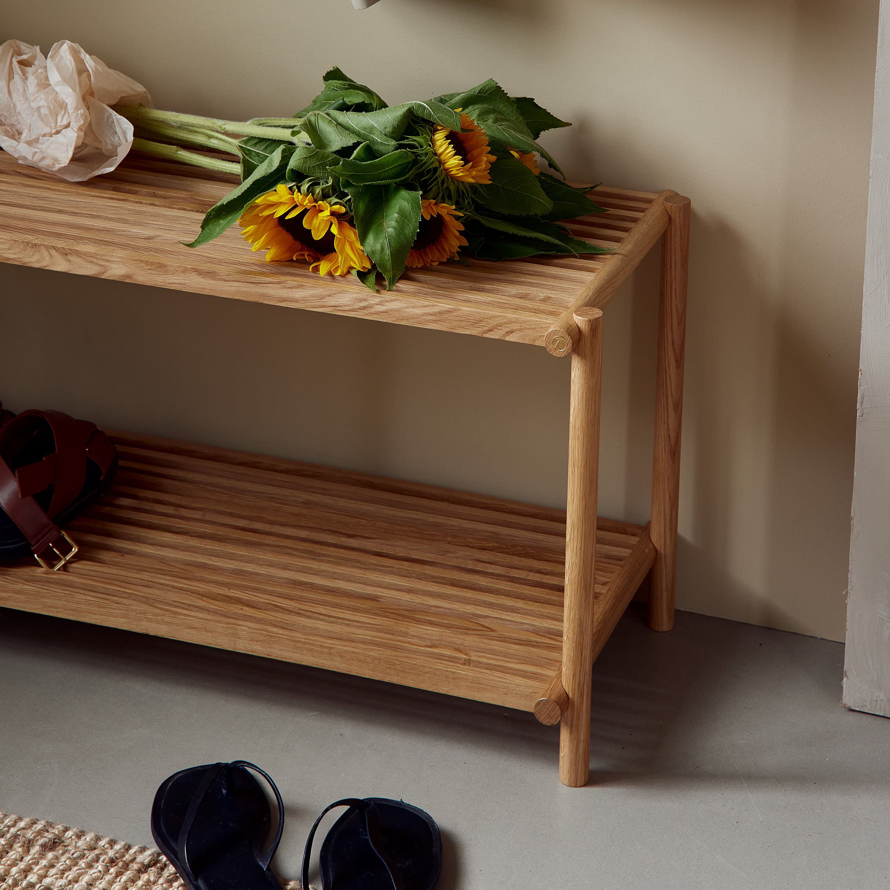 Column Schuhregal Oak 83 cm