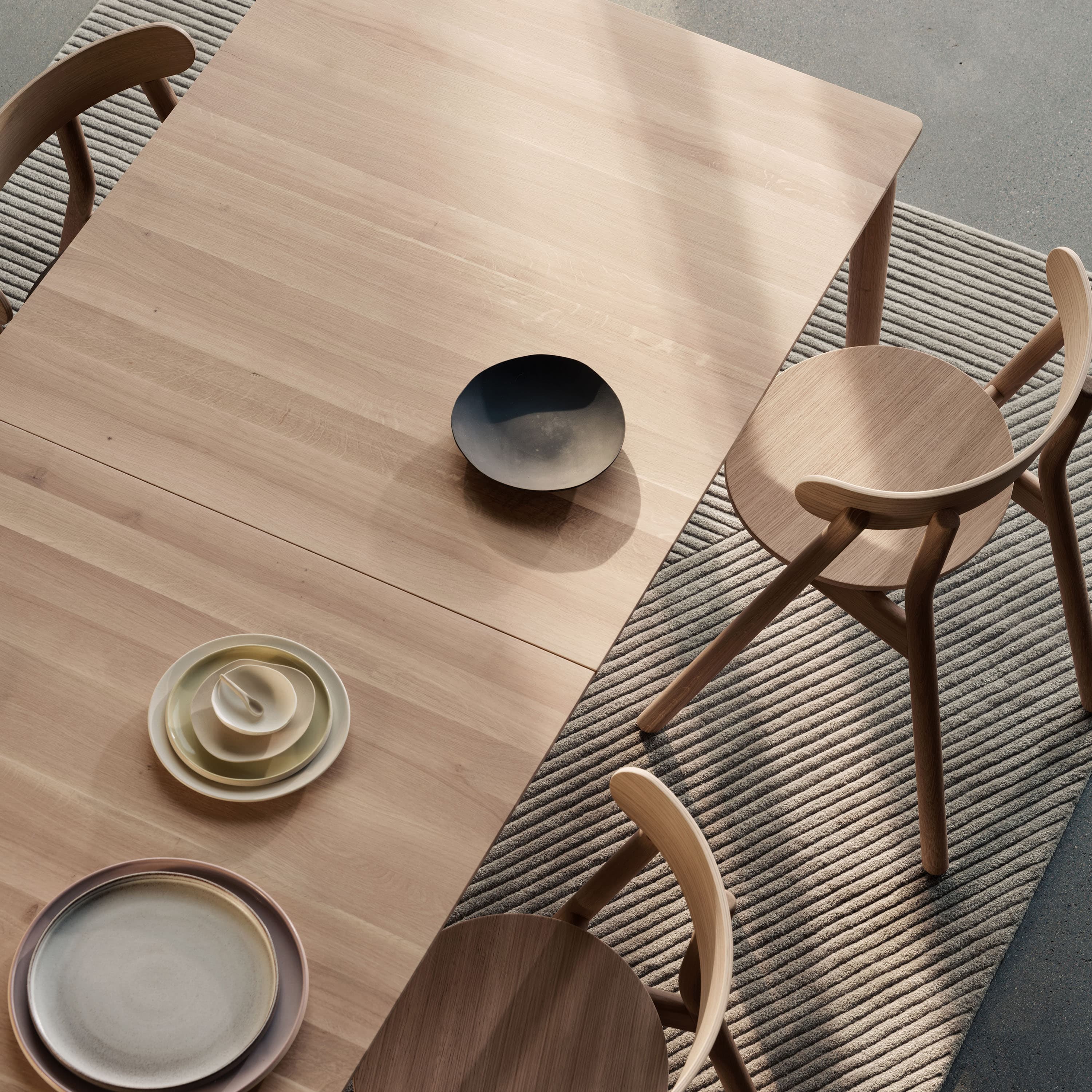Expand Insert leaf Smoked Oak 90x50