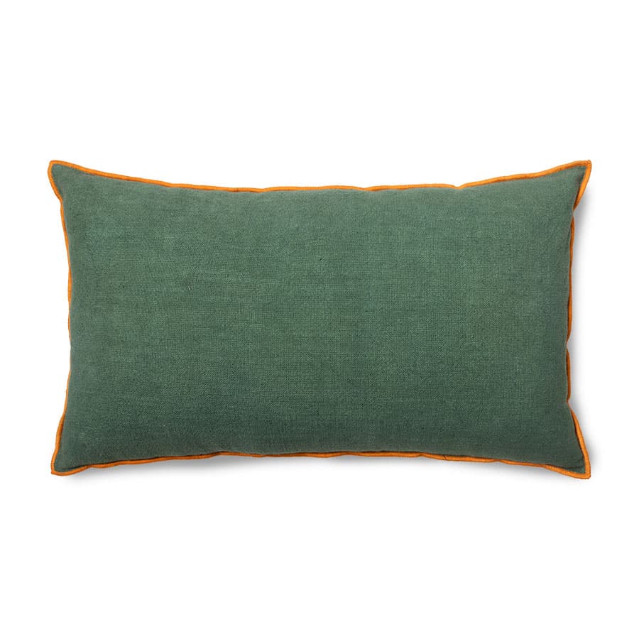 Linen Zierkissen Landhausstil 60x35