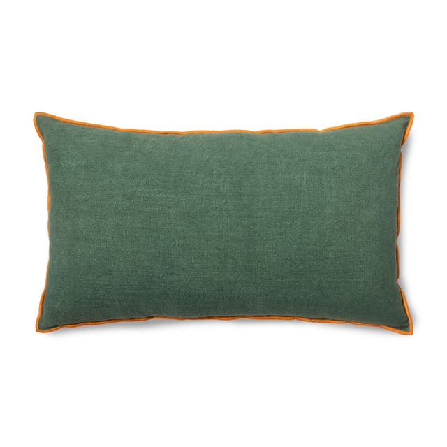 Linen Zierkissen Landhausstil 60x35