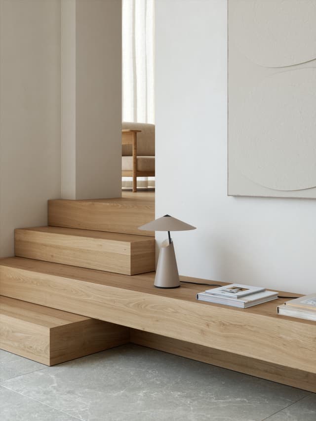 Taido Tischlampe Braun