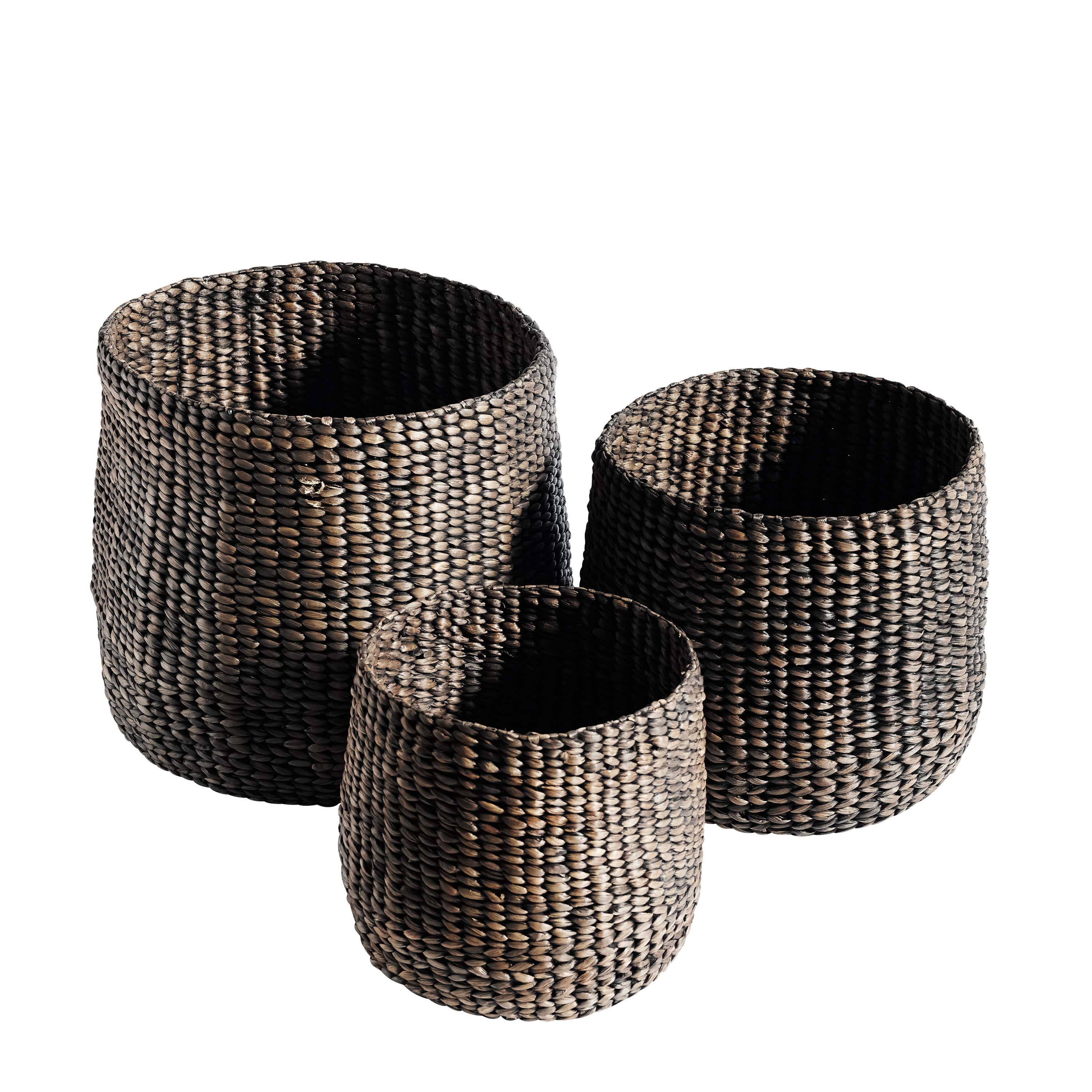 Basket Round Korb Black 3er-Set
