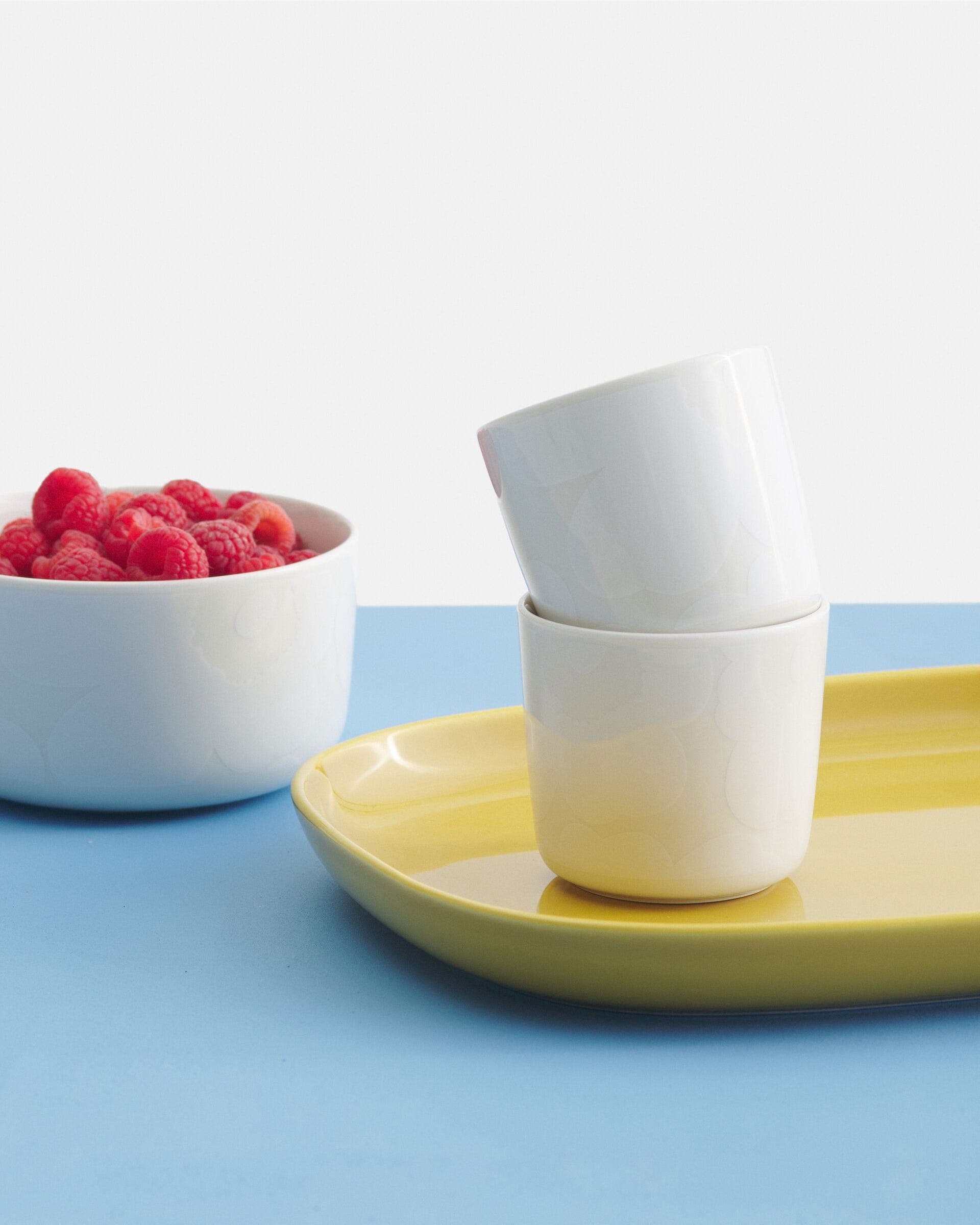 Oiva Alku Kaffeetasse Weiß/Elfenbein 2er-Pack